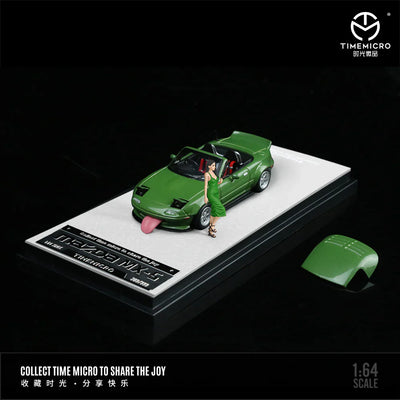 PRE-ORDER | Mazda MX-5 Green Figure Edition 1:64 Scale by Time Micro