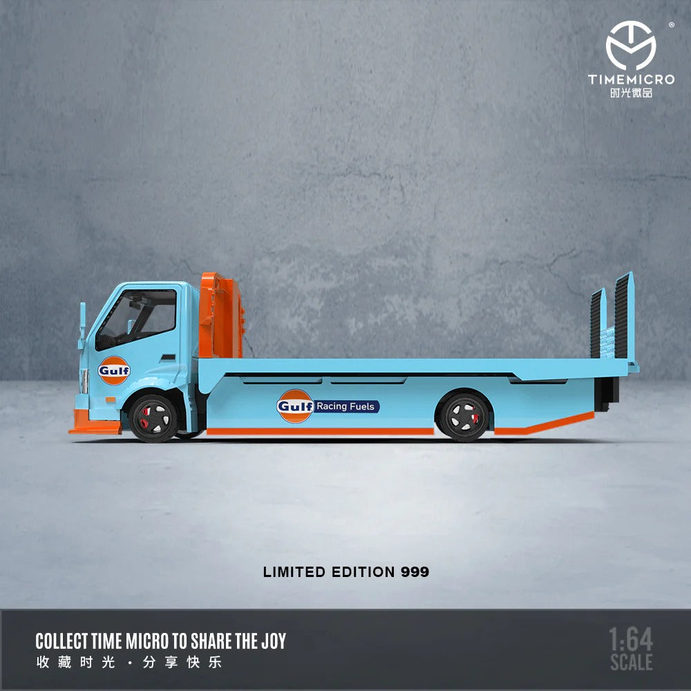 Premium scale diecast model car  – H300 Flatbed Transport Trailer - Advan, 1:64 Scale Collectible