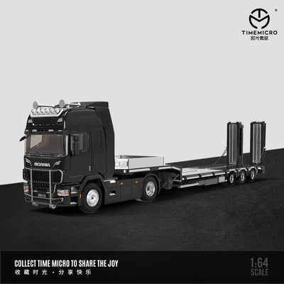 PRE-ORDER | Scania Trailer Transporter 1:64 Scale (Black) by Time Micro
