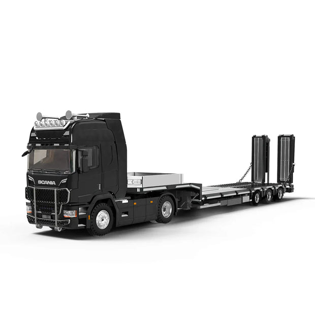 Time Micro Scania Trailer Transporter Black 1:64 Scale Diecast Model