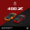 PRE-ORDER | Nissan 400Z Metallic Red Black Figure Edition 1:64 Scale by Time Micro