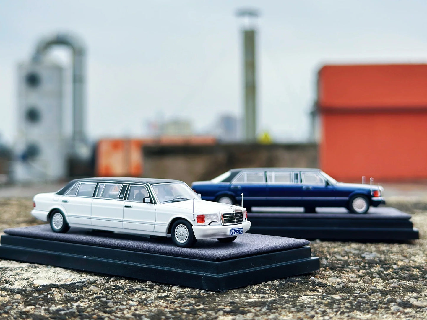 HEC 2026 The Art of Model Mercedes S-Class W126 Trasco 1000SEL Limousine White 1:64 Scale Diecast Model