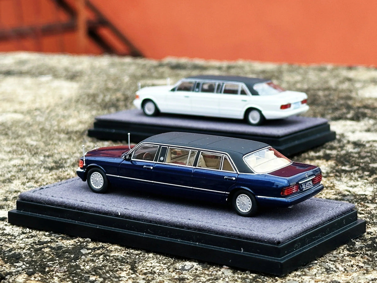 Mercedes S-Class W126 44"Limousine (Trasco Breman 1000SEL) Limited to 999units (White), 1:64 Scale by The Art of Model – view 5