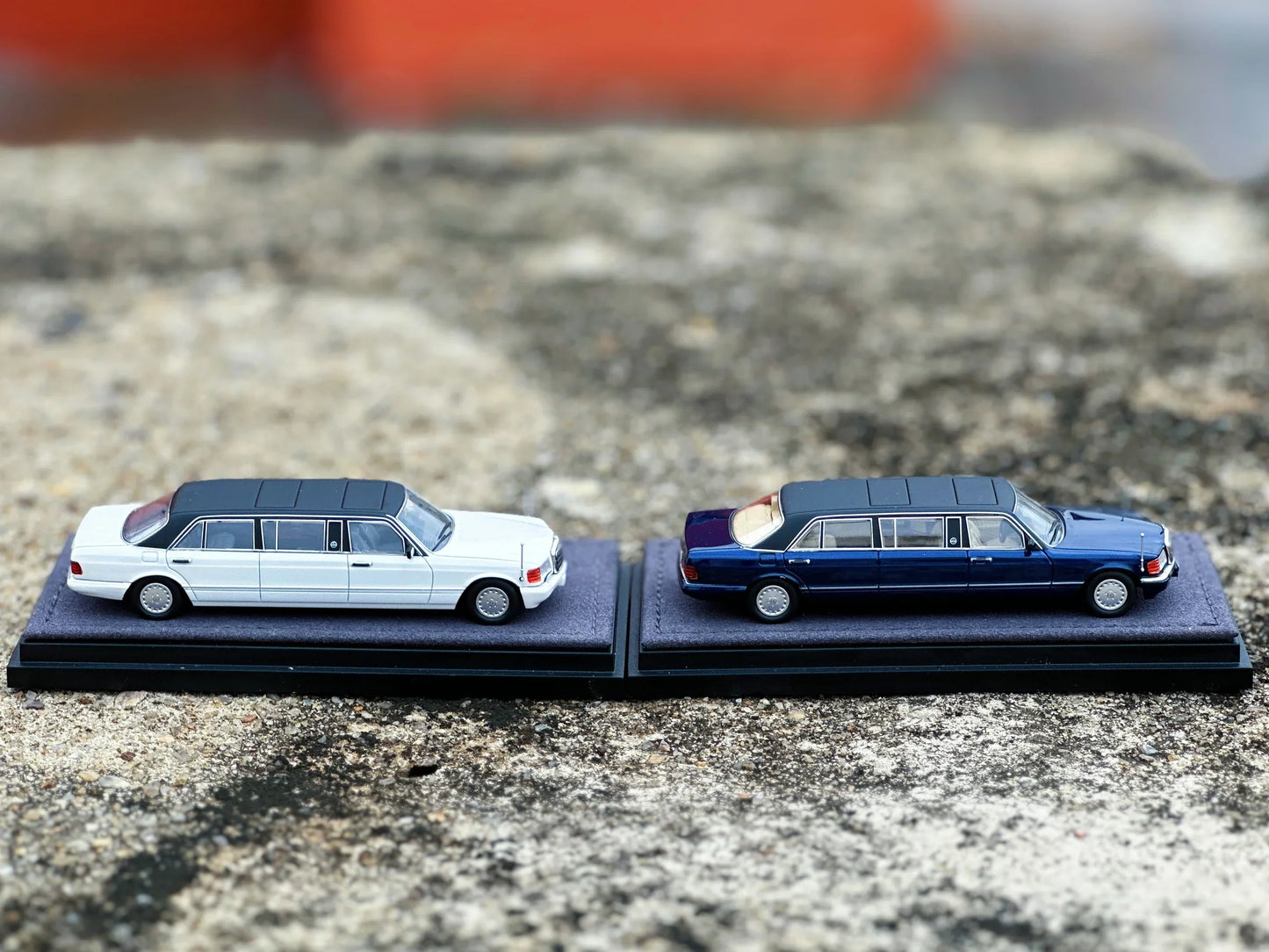 HEC 2026 The Art of Model Mercedes S-Class W126 Trasco 1000SEL Limousine White 1:64 Scale Diecast Model