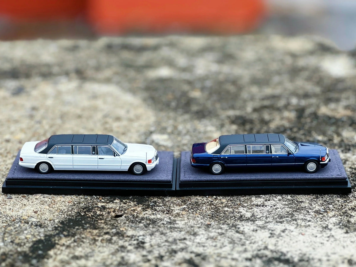 Mercedes S-Class W126 44"Limousine (Trasco Breman 1000SEL) Limited to 999units (White), 1:64 Scale by The Art of Model – view 8