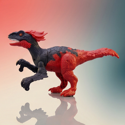 TC02 RC Fire Steel Dinosaur Toy – Red/Black