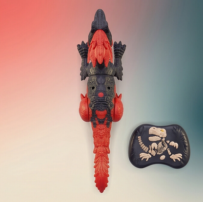 TC02 RC Fire Steel Dinosaur Toy – Red/Black