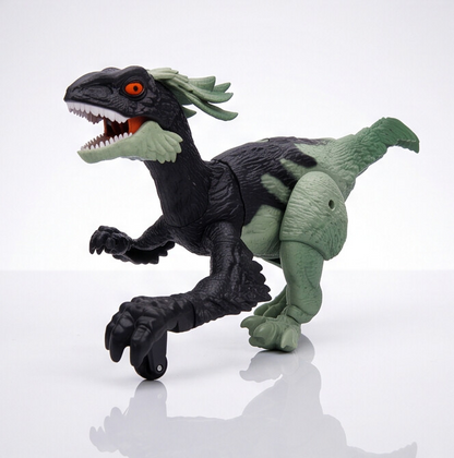 TC02 RC Fire Steel Dinosaur Toy – Green/Black