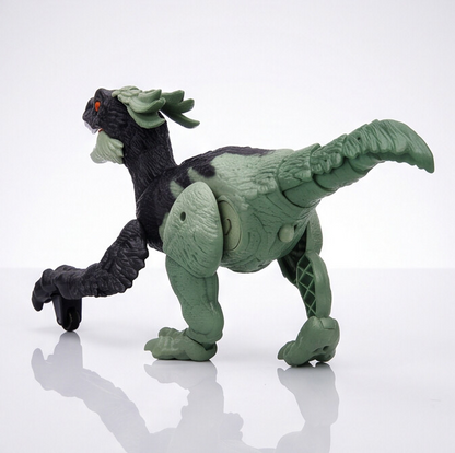 TC02 RC Fire Steel Dinosaur Toy – Green/Black