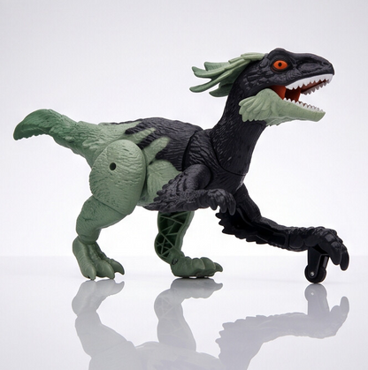 TC02 RC Fire Steel Dinosaur Toy – Green/Black