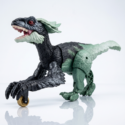TC02 RC Fire Steel Dinosaur Toy – Green/Black