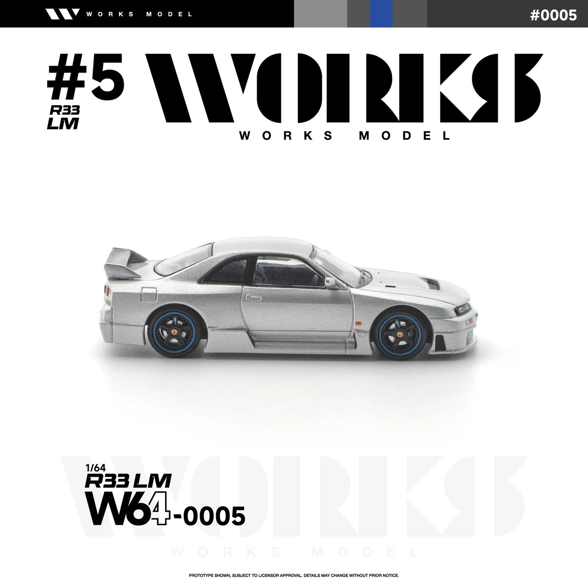*PRE-ORDER* R33 LM, 1:64 Scale (Silver) - Works Model