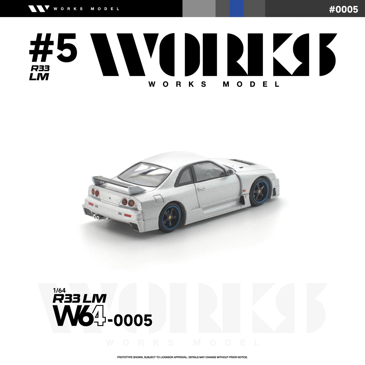 *PRE-ORDER* R33 LM, 1:64 Scale (Silver) - Works Model