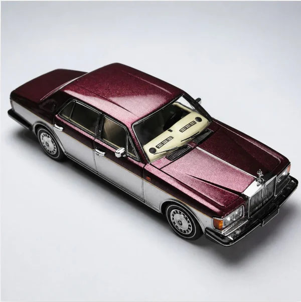 GFCC Rolls Royce Silver Spur III Limited Edition 1994 Burgundy Champagne 1:64 Scale Diecast Model