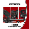 PRE-ORDER | Advan H300 Flatbed Transport Trailer 1:64 Scale (Red) by Time Micro
