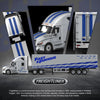 PRE-ORDER | Cool Car Feron "Fast and Furious" Special Transportation Vehicle 1:64 Scale (Silver & Blue) by Time Micro