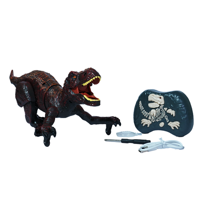 TC03 RC T-Rex Dinosaur Toy – Spray & Crawl-Maroon