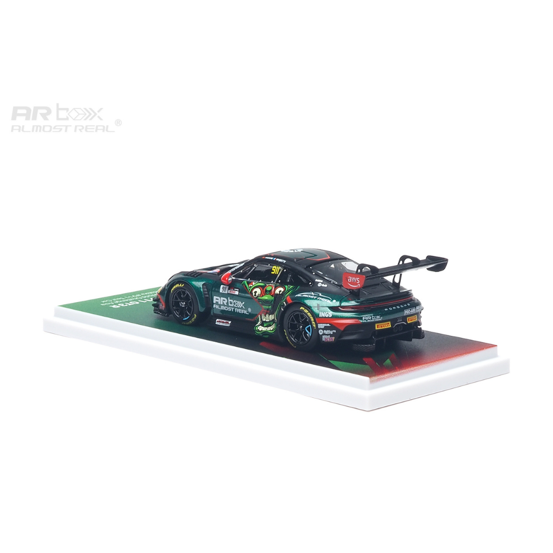 Almost Real Porsche 911 GT3 R Mandalika #911 Test Car, 1:64 Scale — view 3