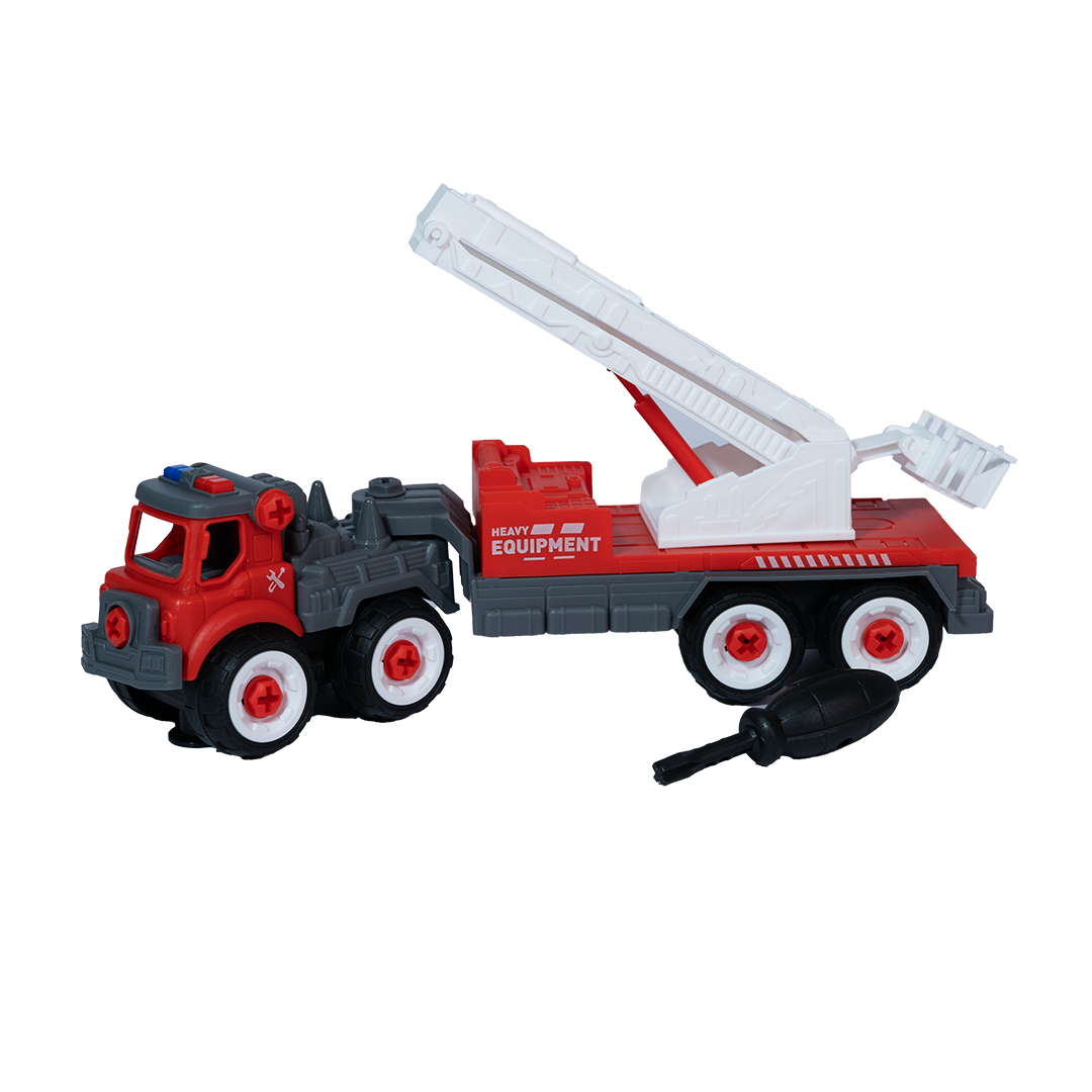 FC22 DIY Puzzle Assemble Fire Trailer Toy
