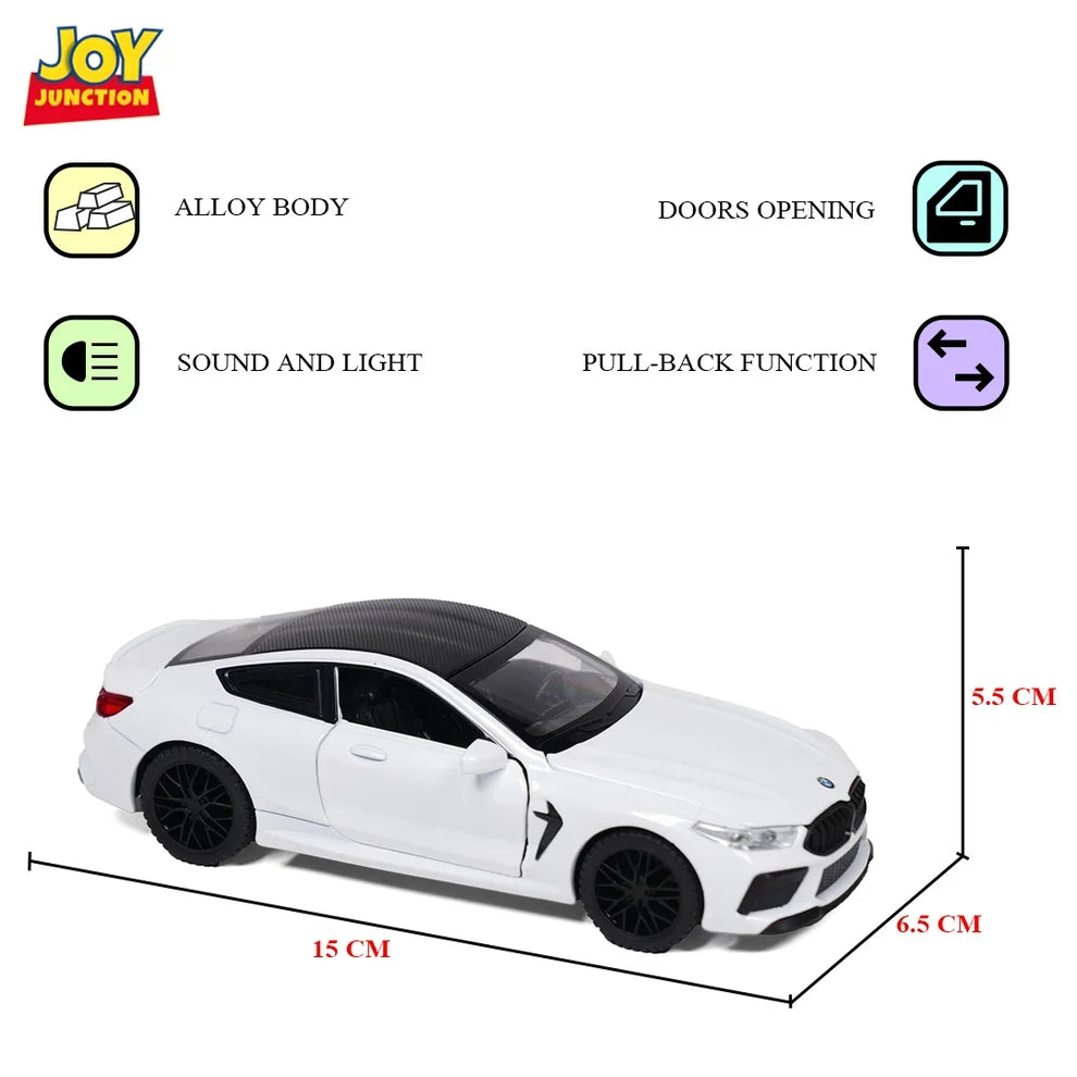 BMW M8 (White) by Joy Junction, 1:32 scale, view 4