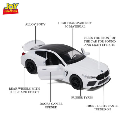 BMW M8 (White) by Joy Junction, 1:32 scale, view 2