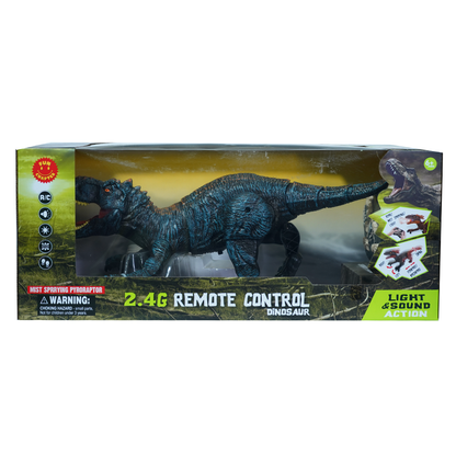 TC03 RC T-Rex Dinosaur Toy – Spray & Crawl-Blue