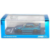 INNO64 Nissan Skyline GT-R R34 CLDC Magazine Edition Chrome Blue 1:64 Scale Diecast Model (Pre-Order)
