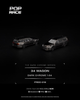 Pop Race 34 Wagon Dark Chrome 1:64 scale diecast model PRDC-018