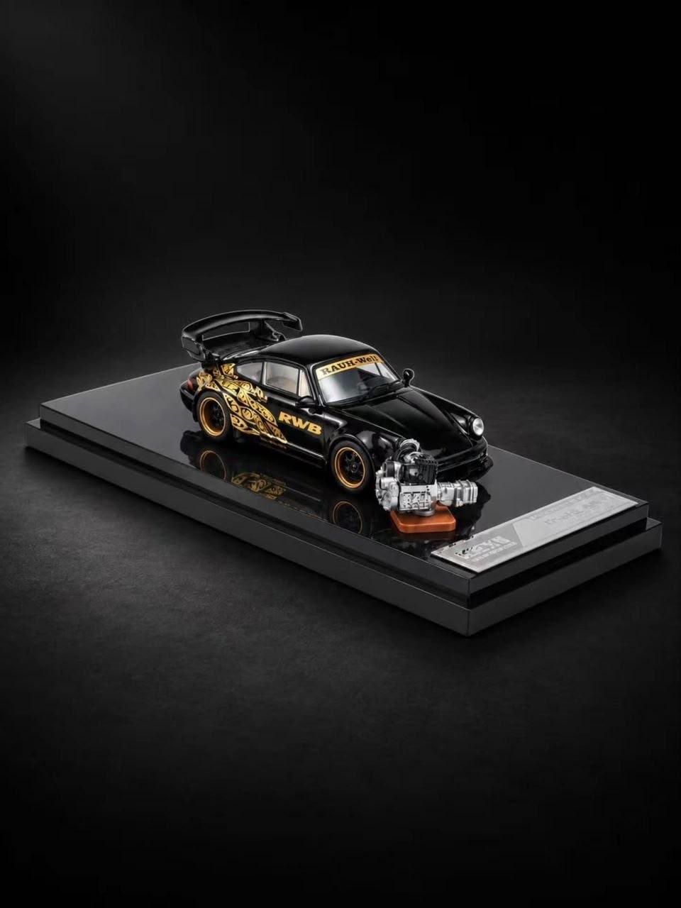 *IDE 2026* Porsche diecast RWB 964 Chance of Chase Car (Limited of 999pcs), 1:64 Scale (Black)
