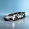 NZG Mercedes-AMG ONE Race with Stars Silver 1:18 Scale Diecast Model