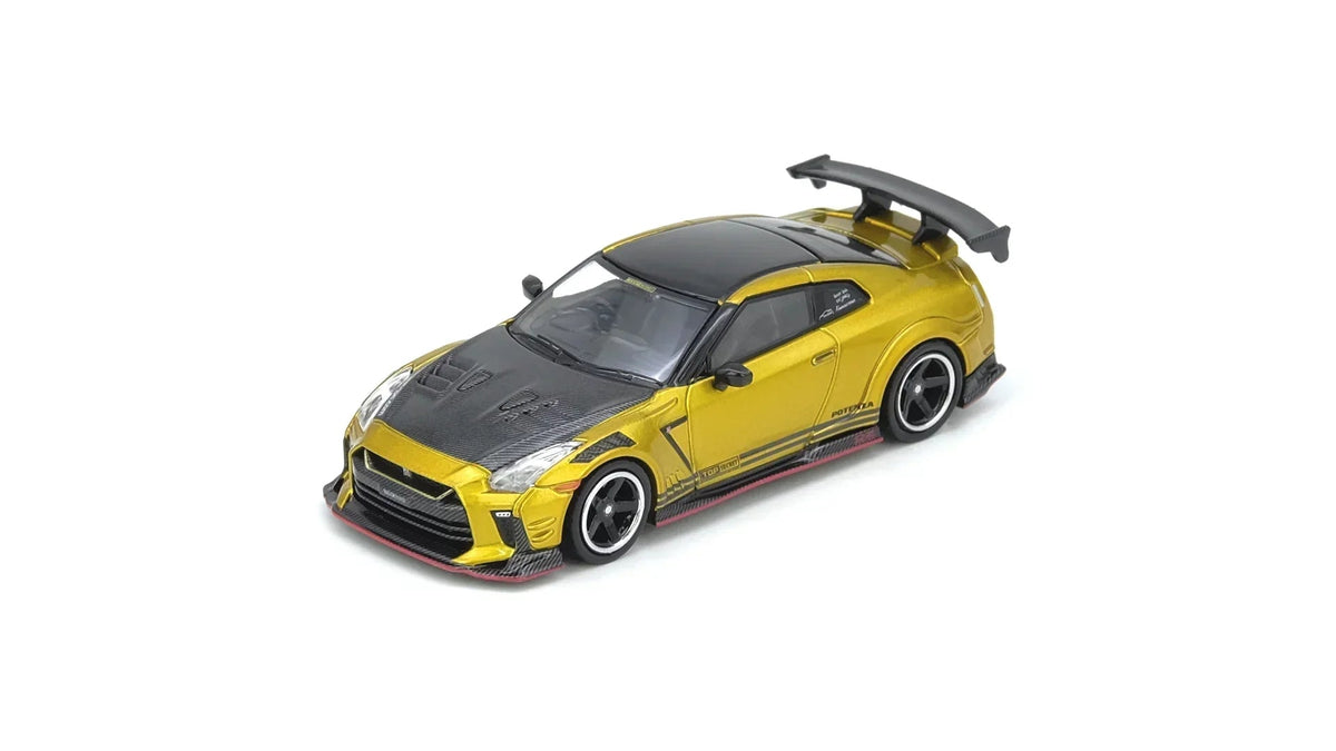 GT-R R35 Top Secret Hong Kong Vintage Diecast Expo 2025 Event Edition, 1:64 Scale (Mustard Gold) - INNO64