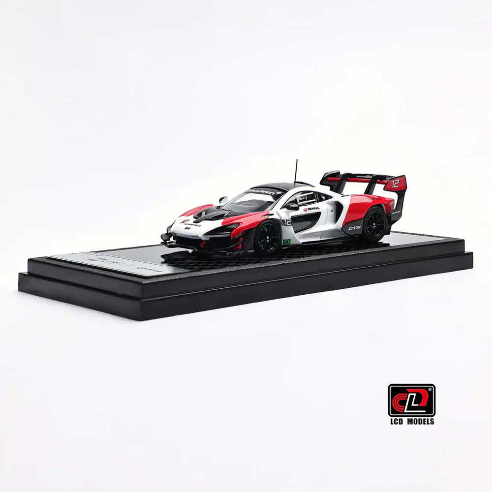 LCD McLaren Senna GTR Red & White 1:64 Scale Diecast Model