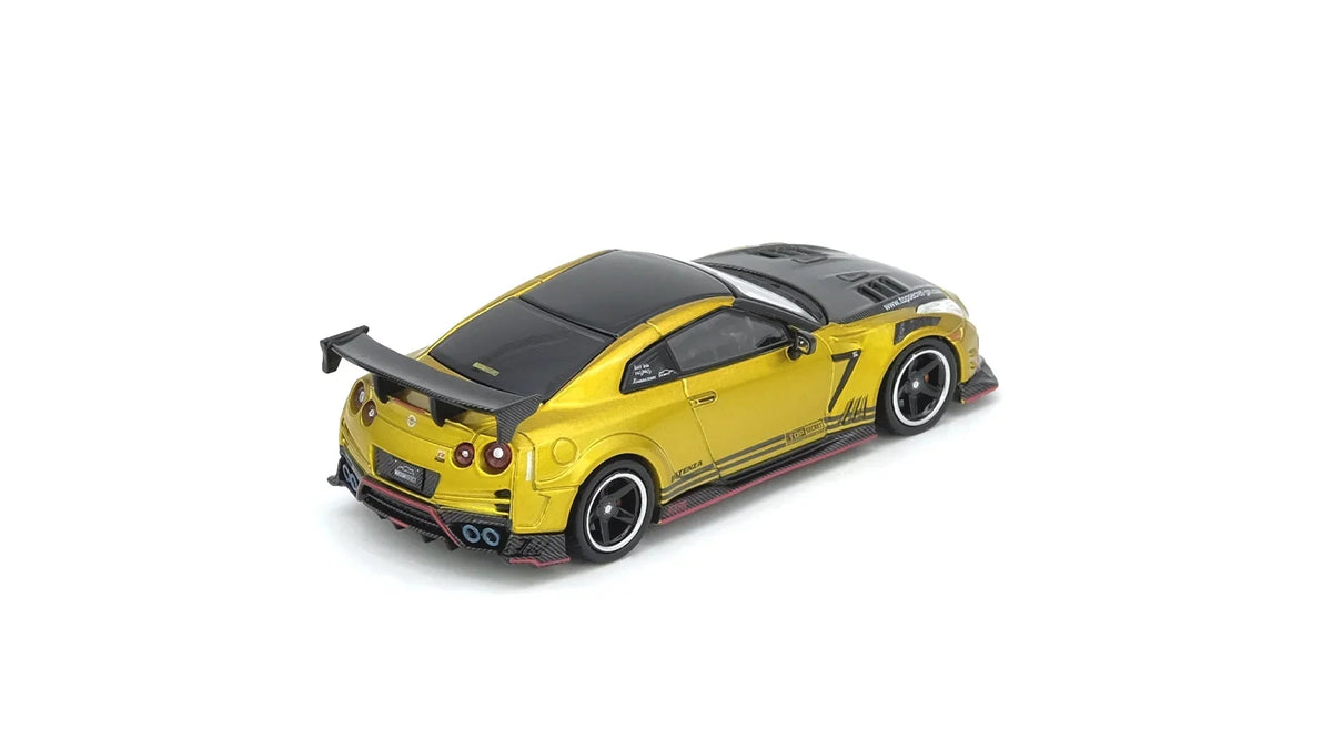 GT-R R35 Top Secret Hong Kong Vintage Diecast Expo 2025 Event Edition, 1:64 Scale (Mustard Gold) - INNO64