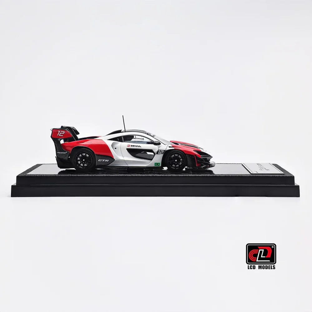 LCD McLaren Senna GTR Red & White 1:64 Scale Diecast Model
