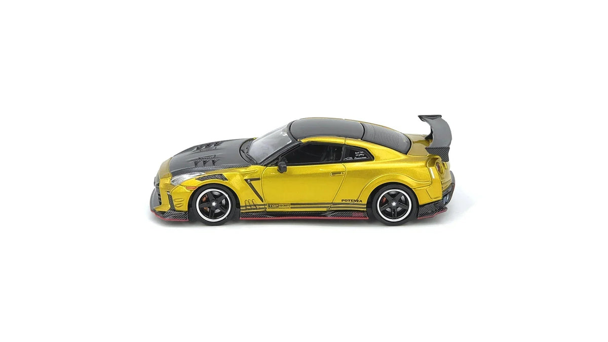 GT-R R35 Top Secret Hong Kong Vintage Diecast Expo 2025 Event Edition, 1:64 Scale (Mustard Gold) - INNO64