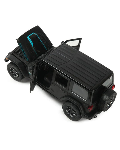 Rastar Jeep Wrangler Rubicon 4xe Black 1:24 Scale Diecast Model