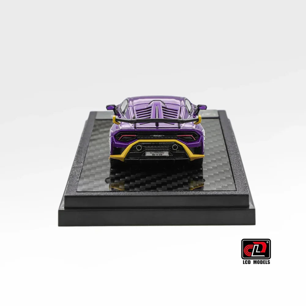 LCD Lamborghini Huracán STO 1:64 Scale Diecast Model – Purple