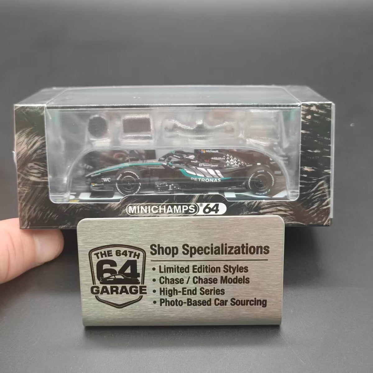 *HKTCS* Mercedes W17 F1 Kimi 2026 Japan GP HK Toycar Salon (Limited to 2000pcs), 1:64 Scale - MINI CHAMPS