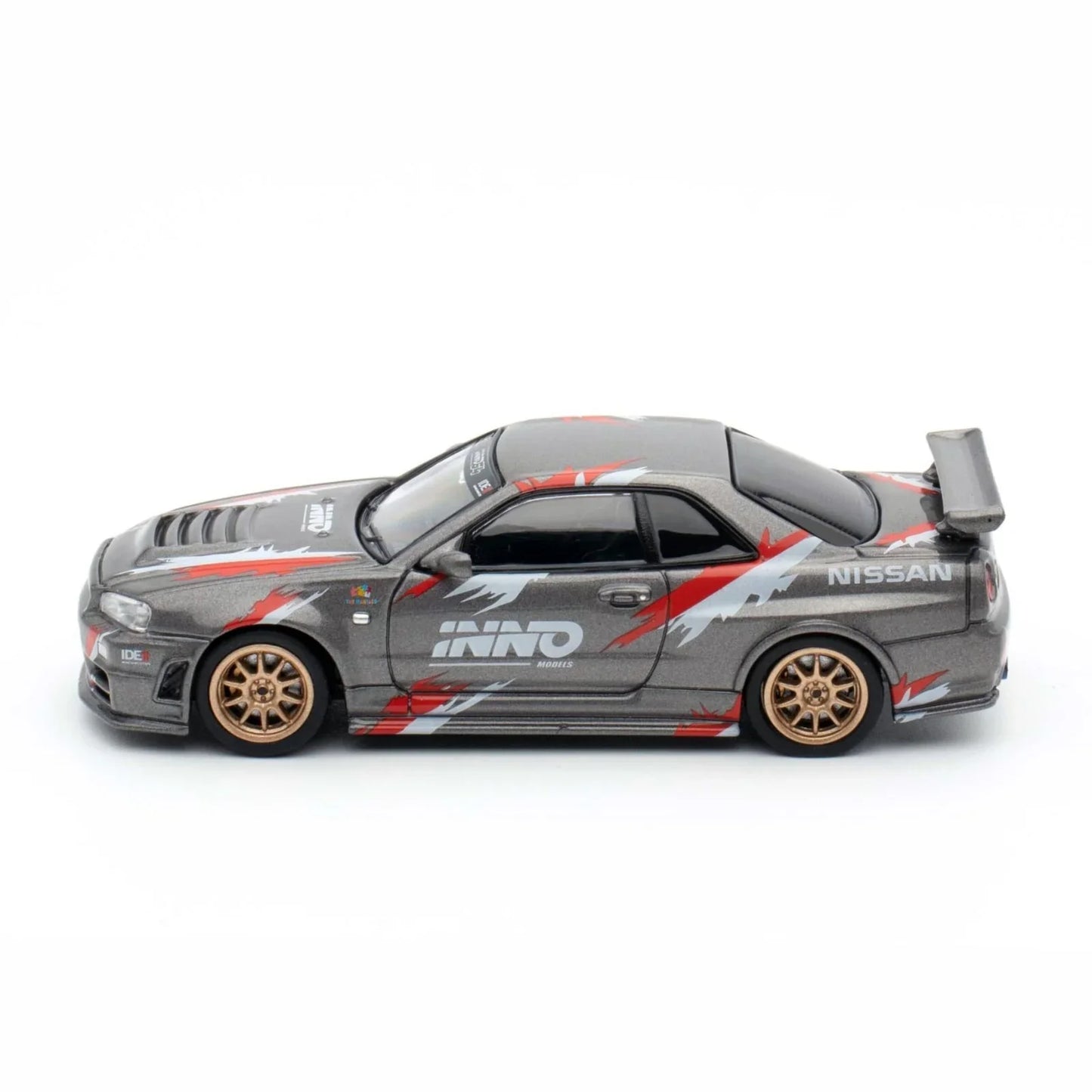 INNO64 Nissan Skyline GT-R R34 Z-Tune Indonesia Diecast Expo Exclusive Edition 1:64 Scale Diecast Model (Grey)