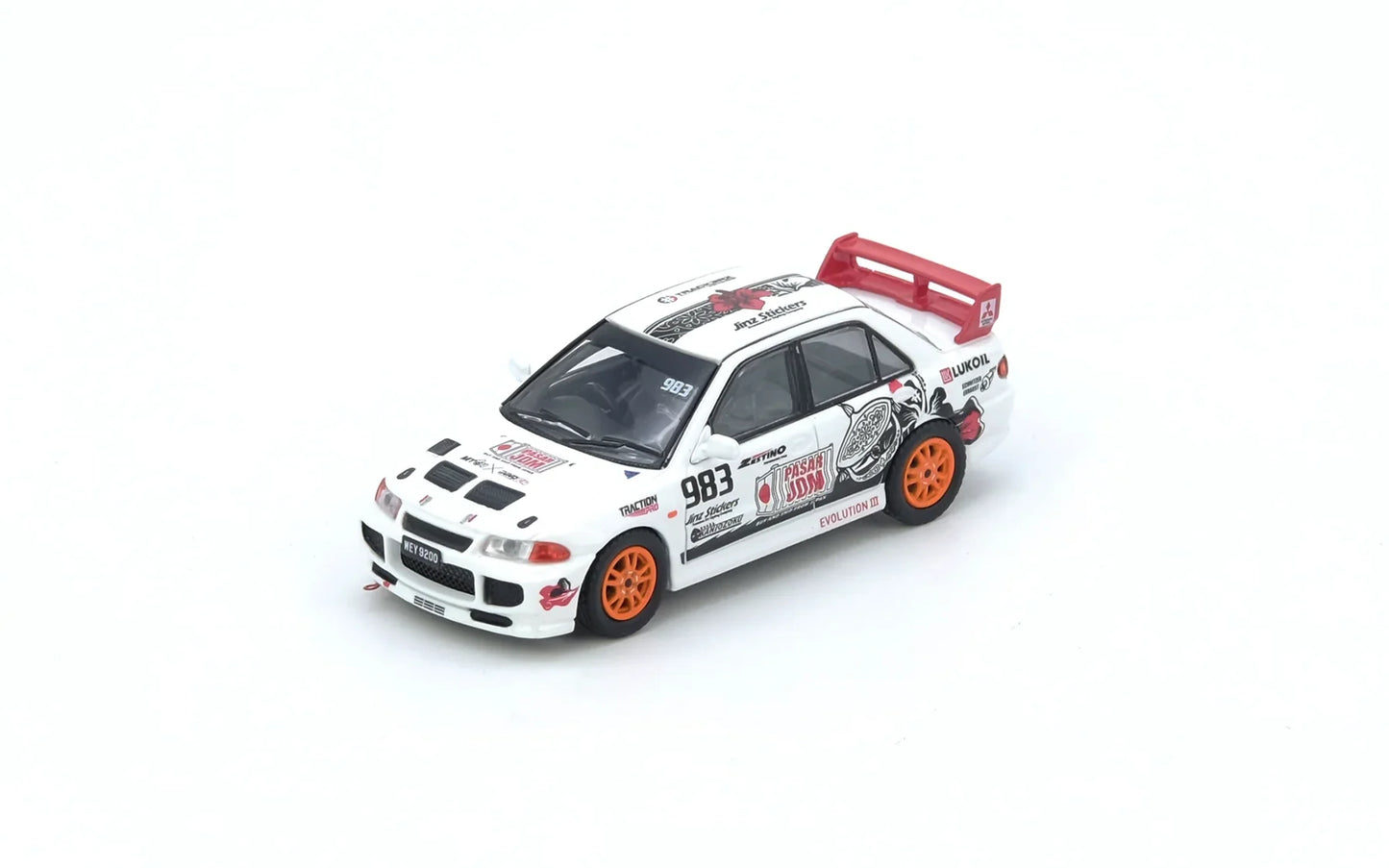 INNO64 Mitsubishi Lancer Evolution III Trackerz Racing 1:64 Scale Diecast Model