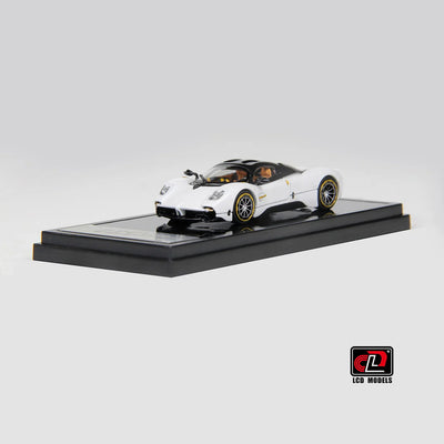 LCD Pagani Utopia Coupe Black with White 1:64 Scale Diecast Model