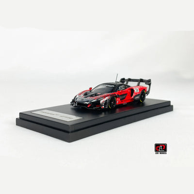 LCD McLaren Senna GTR Foshan APA XPO Special Package 2025 Electroplating Red 1:64 Scale Diecast Model