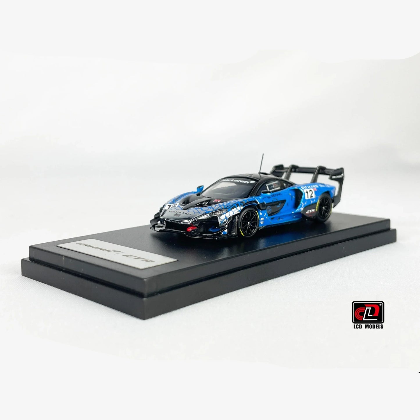 LCD McLaren Senna GTR Electroplating Blue 1:64 Scale Diecast Model