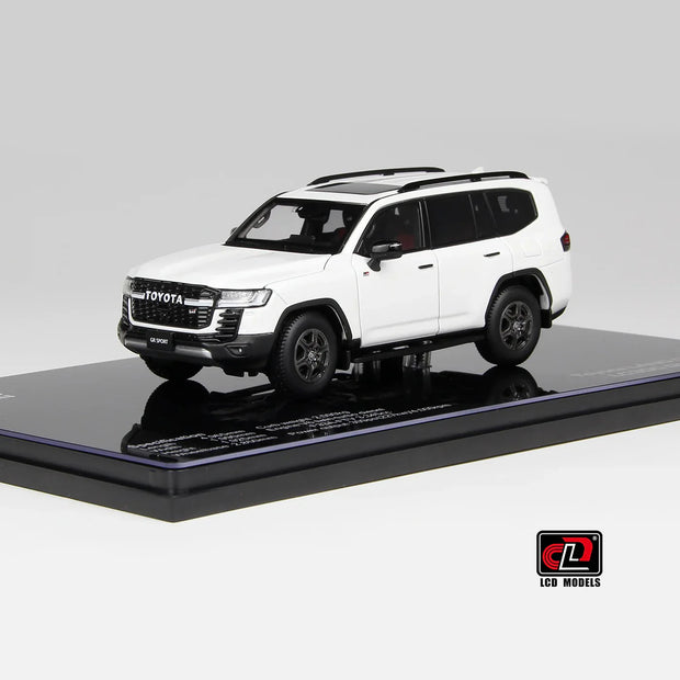 LCD Toyota Land Cruiser LC300 GR Sport White 1:43 Scale Diecast Model