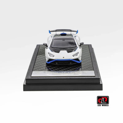 LCD Lamborghini Huracan STO White 1:64 Scale Diecast Model