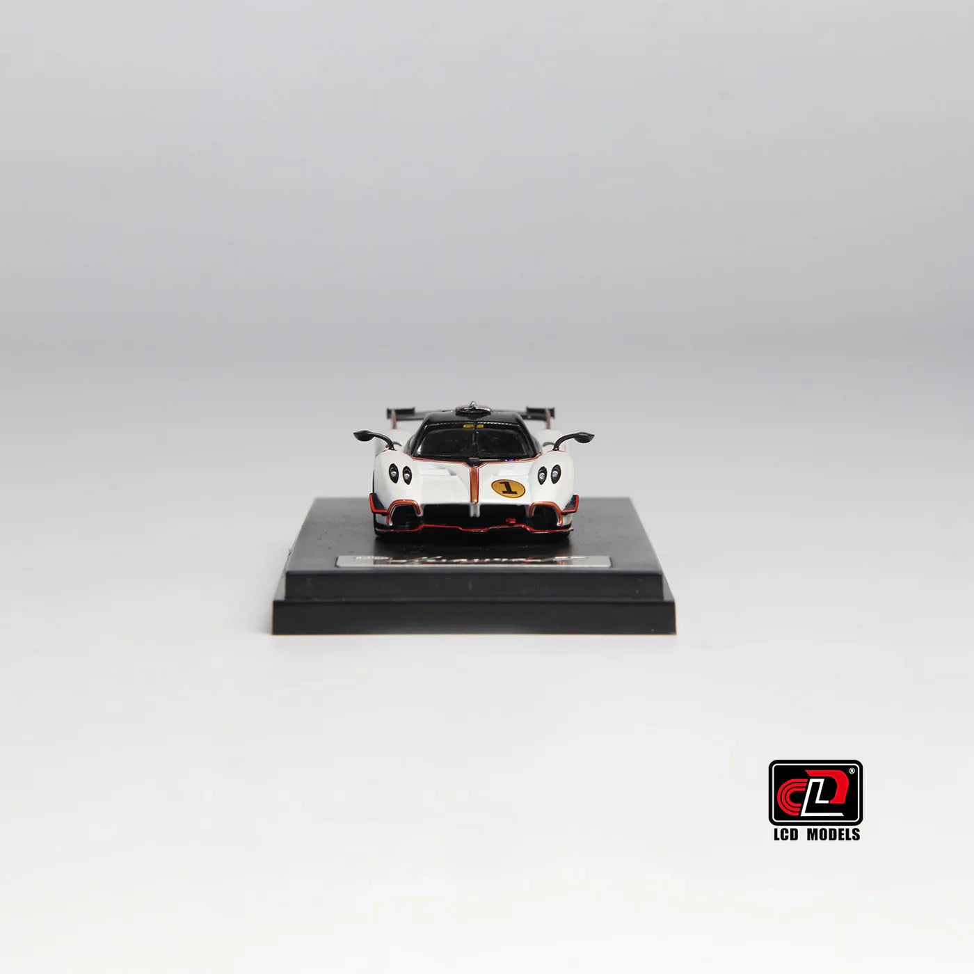 LCD Pagani Huayra R Pearl White 1:64 Scale Diecast Model