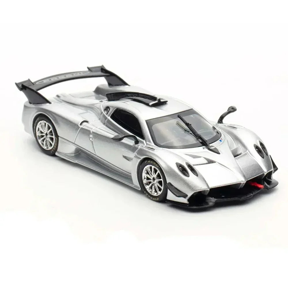 LCD Pagani Huayra R Silver 1:64 Scale Diecast Model