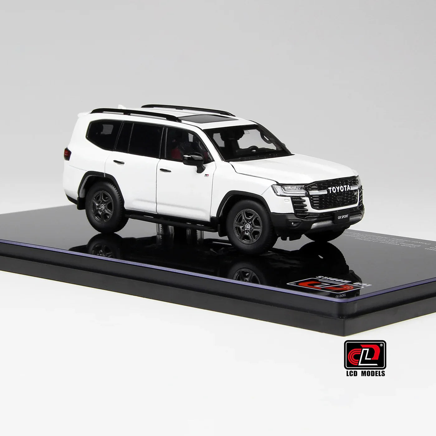 LCD Toyota Land Cruiser LC300 GR Sport White 1:43 Scale Diecast Model