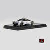 LCD Pagani Utopia Coupe Black with White 1:64 Scale Diecast Model