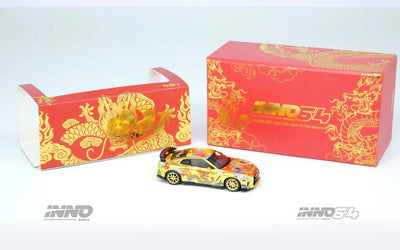 INNO64 Nissan GT-R R35 Year of The Dragon Chinese New Year 2024 Special Edition 1:64 Scale Diecast Model (Pre-Order)